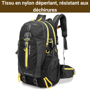 Sac de Randonnée 40L – Ultra-Léger & Imperméable – Sac à Dos Trekking Montagne, Bivouac & Voyage – Confort Dos