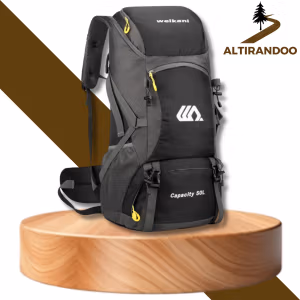 Sac de Randonnée 50L – Haute Résistance – Sac à Dos Trekking Bivouac & Voyage – Multi-Poches, Dos Confort