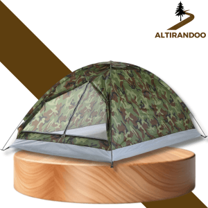 Tente 2 Places Trekking 1,2kg – Ultra-Légère – Tente Été Bivouac & Festival, Montage Rapide – Compacte