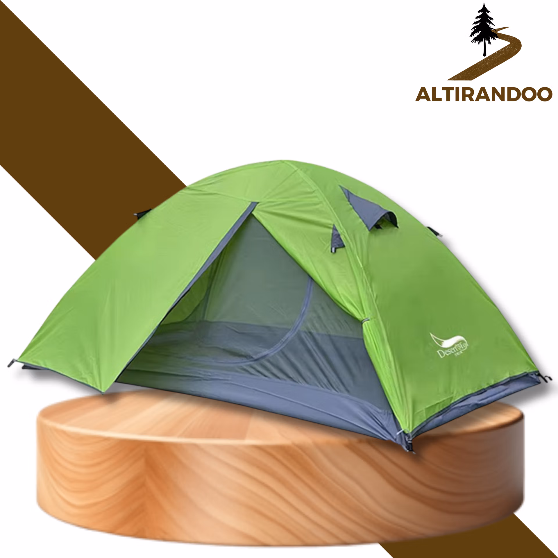 Tente 2 places trekking vert