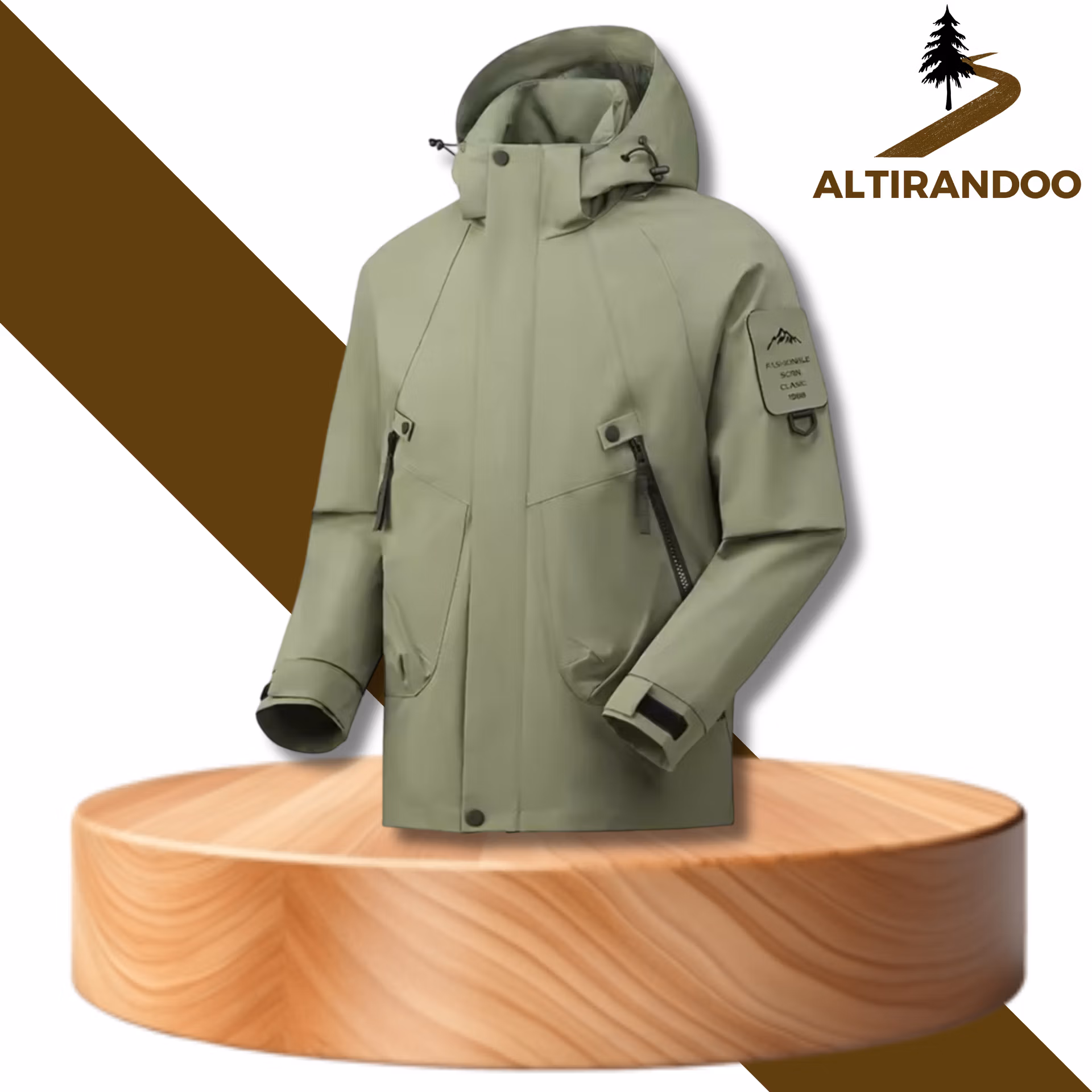 veste randonnée vert clair