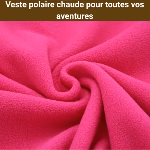 Veste Polaire Femme Chaude – Gilet Trekking Respirant, Blouson Randonnée Montagne – Confort Doux & Légèreté