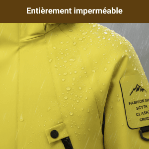 Veste Randonnée Femme & Homme – Haute Protection – Veste Trekking Imperméable & Coupe-Vent, Respirante & Capuche