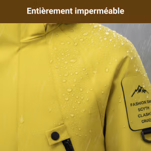 Veste Randonnée Femme & Homme – Haute Protection – Veste Trekking Imperméable & Coupe-Vent, Respirante & Capuche