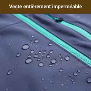 Veste Randonnée Femme & Homme – Imperméable & Coupe-Vent – Veste Trekking Respirante avec Capuche, Montagne & Outdoor