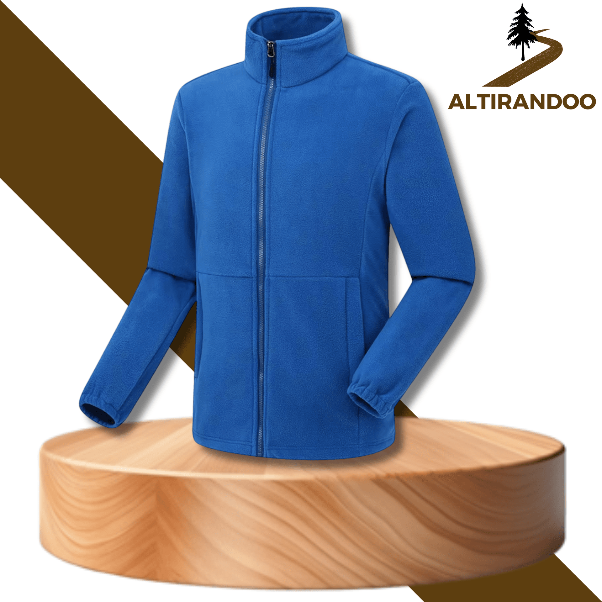 veste polaire homme bleu clair