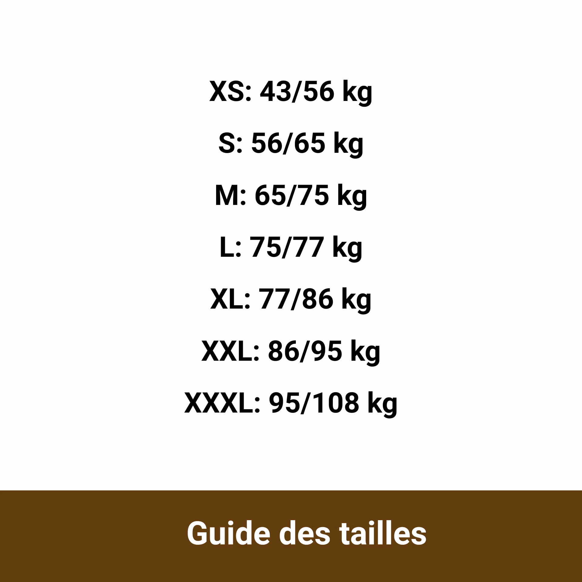 vest polaire taille