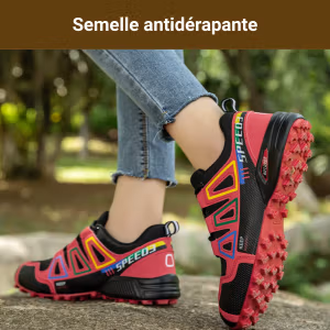 Chaussure Randonnée Basse Femme – Basket Marche & Trekking Légère, Semelle Adhérente & Confort – Idéal Outdoor