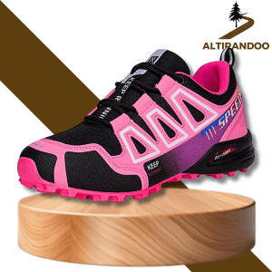 Chaussure de randonnée basse femme rose